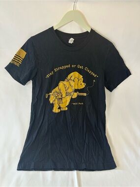 Nine Line Apparel poo Bear Stay Strapped or Get Clapped smallPoop